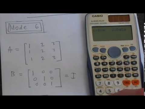Matrix Multiplication Casio Fx 991ES PLUS