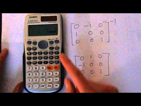 Casio fx-991es: How to Find The Inverse of a Matrix