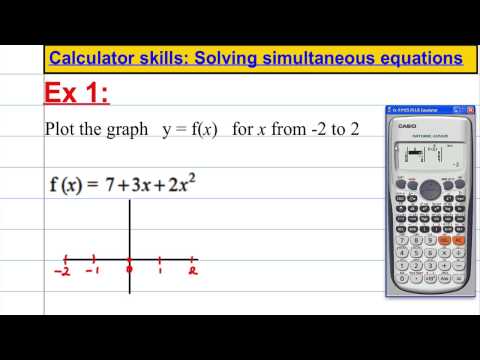 CASIO FX 991ES PLUS - Calculator skills - plotting a graph