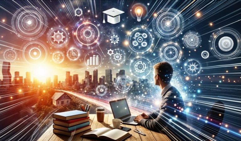Image showing the importance of continuous learning in career advancement.